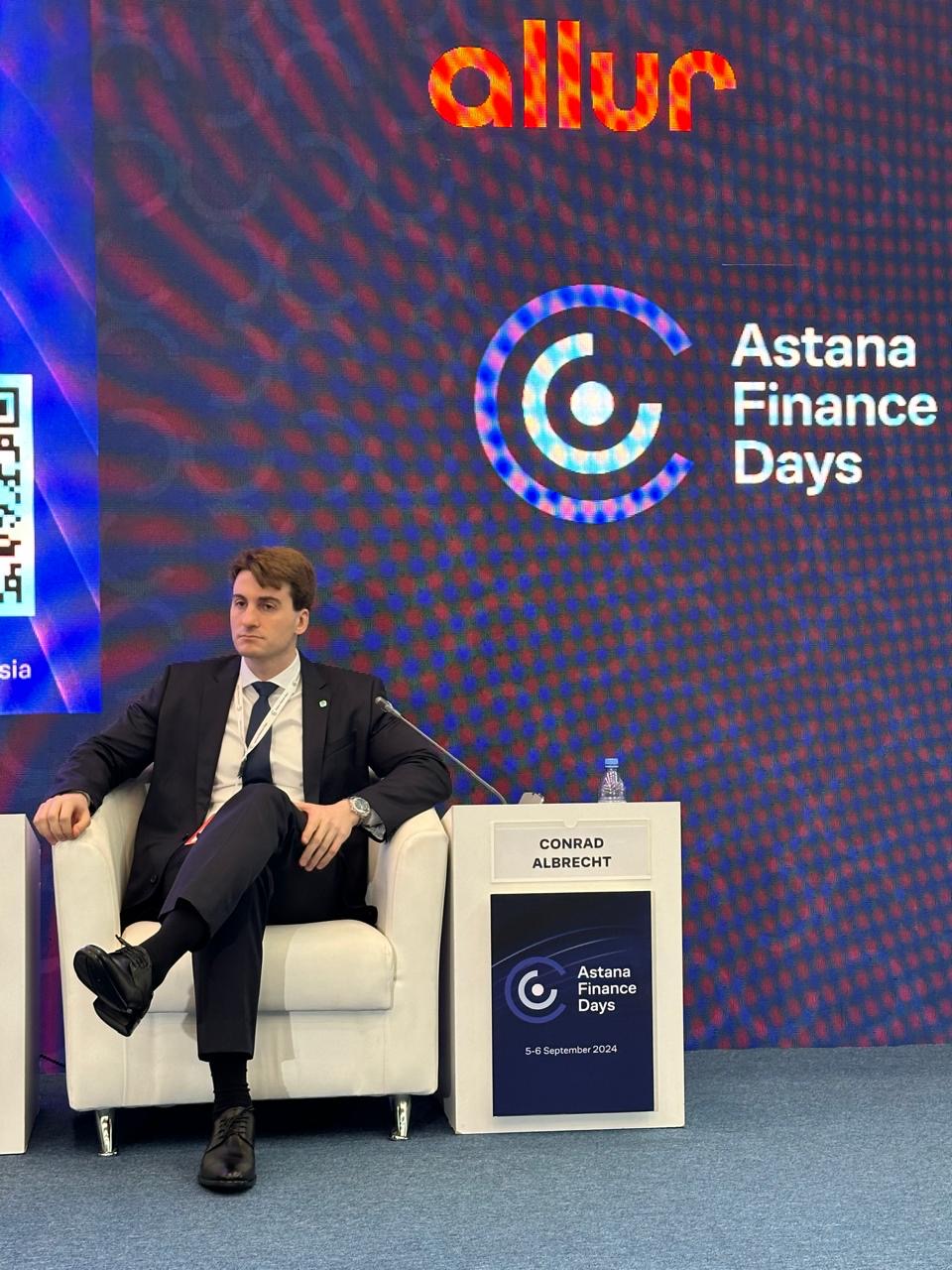 Conrad Albrecht presents the EDB’s Sustainability Strategy at Astana Finance Days