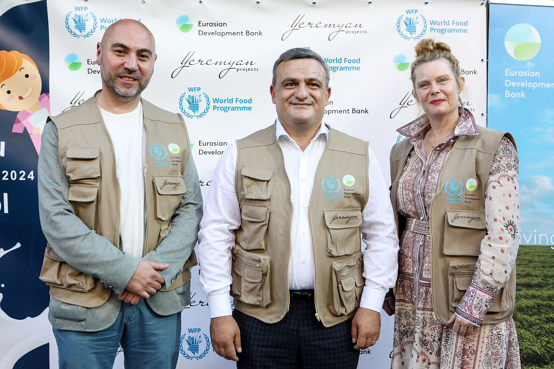 The EDB, the WFP and Yeremyan Projects launch the “Milk to Schools” initiative on World School Milk Day
